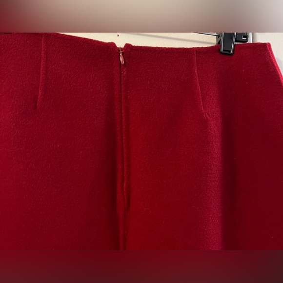 🆕 TALBOTS DARK RED WOOL SKIRT (10) - Picture 4 of 6